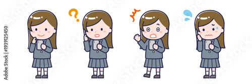 スマートフォンを使う「学生」の女性