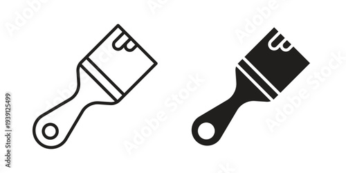 Paint brush icon symbol set. Icon design vectors