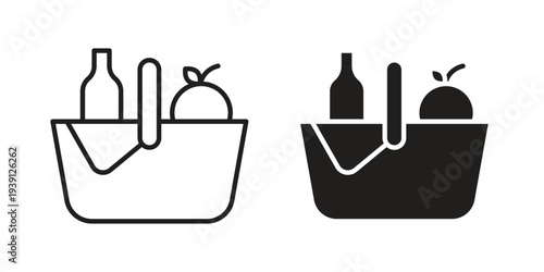 Picnic icon symbol set. Icon design vectors