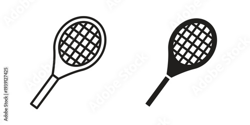 Racquet icon symbol set. Icon design vectors