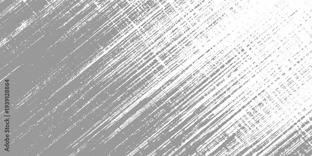 Fototapeta premium Gray and white textured background with diagonal scratch marks and speckles