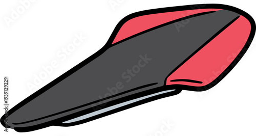 Hand drawn illustration of bicycle saddle