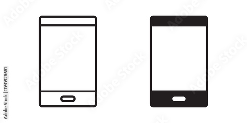 Smartphone icon symbol set. Icon design vectors