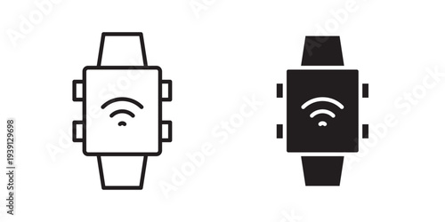 Smartwatch icon symbol set. Icon design vectors
