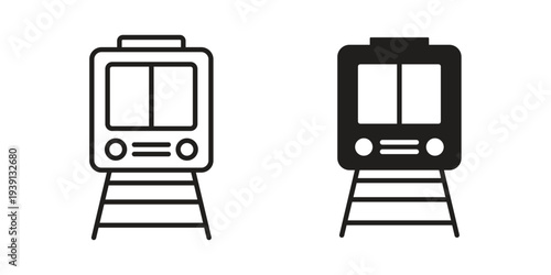 Train icon symbol set. Icon design vectors