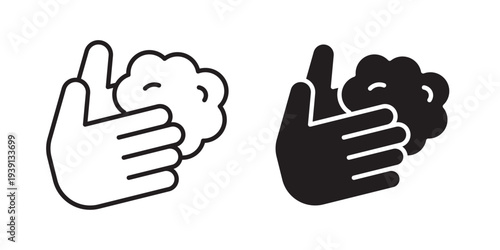 Wash your hands icon symbol set. Icon design vectors