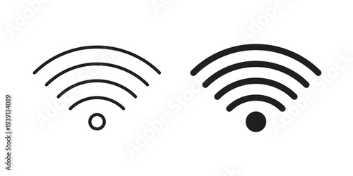 Wifi icon symbol set. Icon design vectors