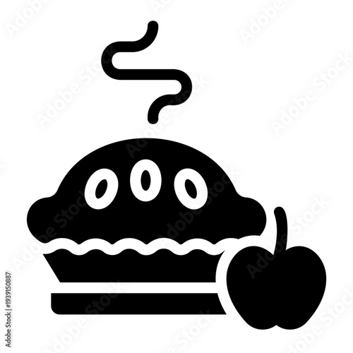 Apple pie Solid icon