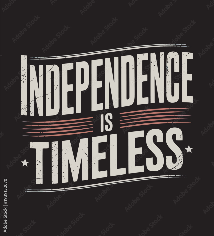 Fototapeta premium Independence day typography t shirt drsign 