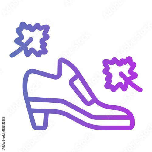 Pilgrim shoes Line Gradient Icon