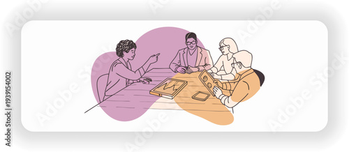 Hand drawn vector illustration of a human heart