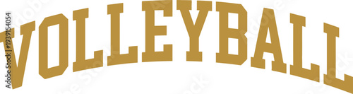 Volleyball Varsity Typography Sports Text