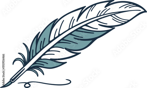 Writing with Bird Wings Concept. Creative Writing Using Bird Wings. Bird Wings Inspired Writing Theme. Flying Quill Writing Concept Design. Bird Wing Pen Creativity Illustration. Writing Ideas