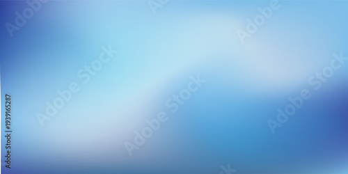 Abstract vector background with blue sky and deep blue wave gradiant mash.