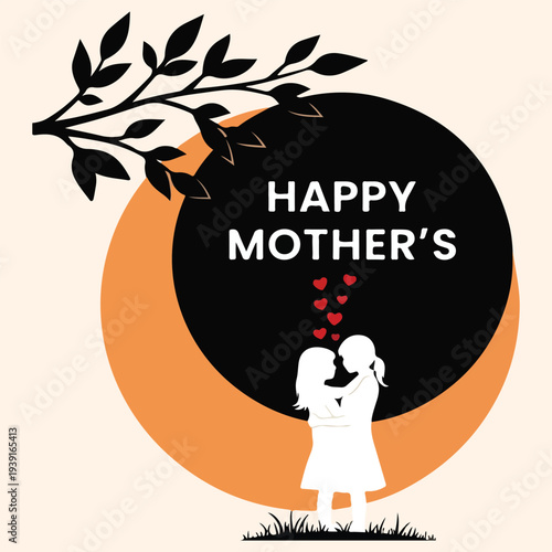Happy Mother's Day Illustration Vector, art work 