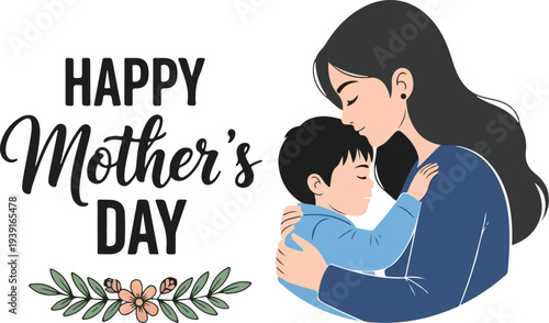 Happy Mother's Day Illustration Vector, art and Illustration