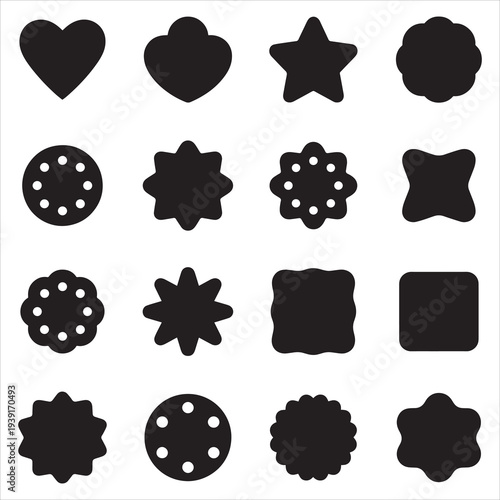 Cookies and Biscuits Silhouette Clip Art
