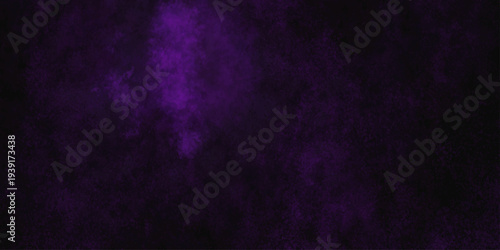 Freeze motion explosion of purple powder dust on a black background. abstract background with a textured gradient effect, suitable for wallpapers or graphic designs. Purple Smoke Cloudscape Texture.