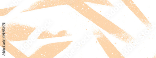 Warm Orange Abstract Spray Paint Splatters on White - Textured Graphic Background