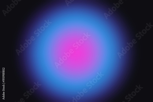 Abstract Neon Pink Blue Radial Gradient Background with Vibrant Glow
