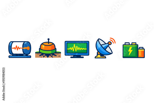 Different devices for measuring and analyzing sound waves and energy