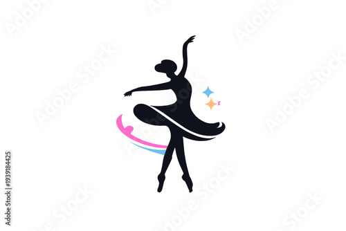 Ballet dancer performing a graceful movement in a studio setting