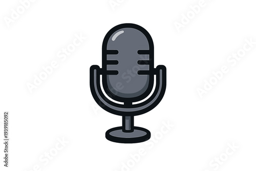 New microphone design with modern style and clear features for sound