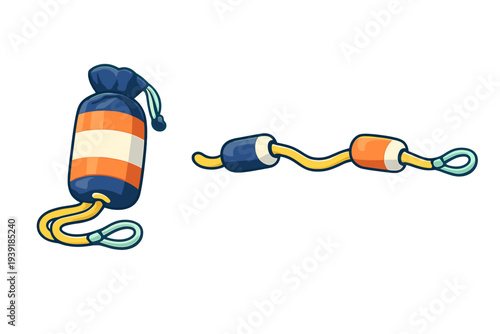 Rescue equipment for water safety used in swimming areas during summer