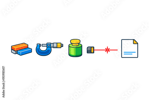 Tools and materials used in a laboratory for experiments involving