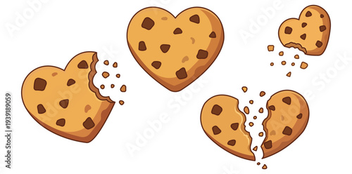 Heart-Shaped Cookies: Delicious heart-shaped cookies perfect for Valentine's Day and expressions of affection. A sweet treat for any occasion.