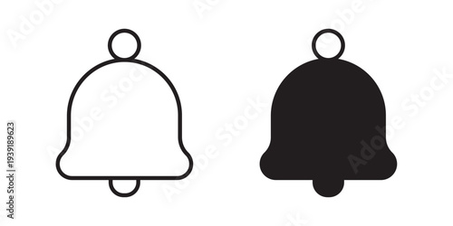 Bell ring icon vector illustration designs pack. EPS10