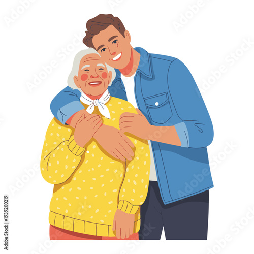 man with a bag of gifts