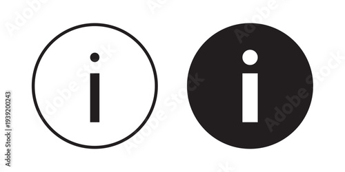 Info icon vector illustration designs pack. EPS10