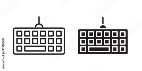 Keyboard icon vector illustration designs pack. EPS10