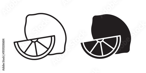 Lemon icon vector illustration designs pack. EPS10