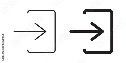 Log out icon vector illustration designs pack. EPS10