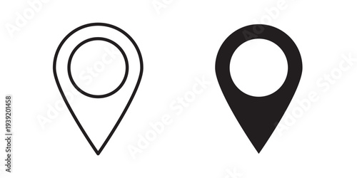 Map marker icon vector illustration designs pack. EPS10