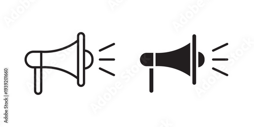 Megaphone icon vector illustration designs pack. EPS10
