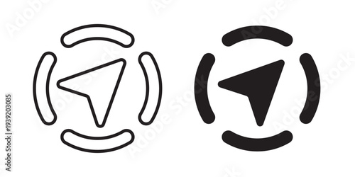 Navigation icon vector illustration designs pack. EPS10