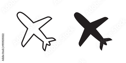 Plane icon vector illustration designs pack. EPS10