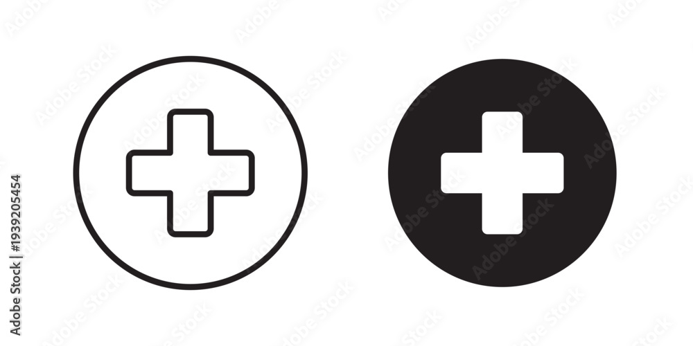 Fototapeta premium Plus icon vector illustration designs pack. EPS10
