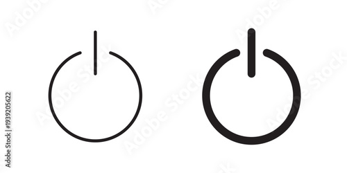 Power icon vector illustration designs pack. EPS10