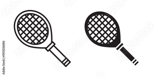 Racquet icon vector illustration designs pack. EPS10