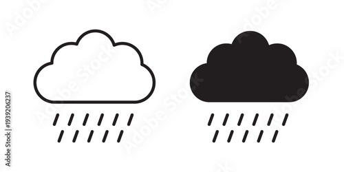 Rain icon vector illustration designs pack. EPS10