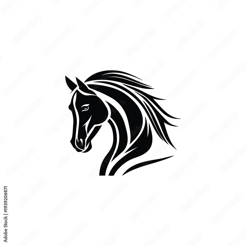 Fototapeta premium horse icon logo