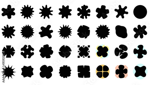 Abstract Vector Blob Set: Organic Shapes, Graphic Elements for Creative Design Projects, Modern Art Backgrounds, and Contemporary Brand Assets with Unique Visual Appeal