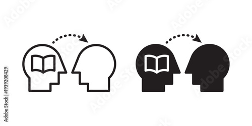 Share thoughts icon vector illustration designs pack. EPS10