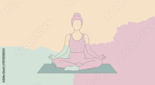 Woman practicing yoga in a serene environment.