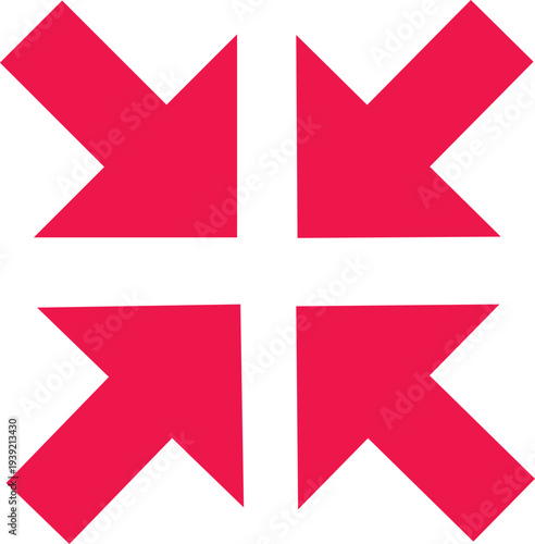 Vector illustration of four red maltese crosses on a white background