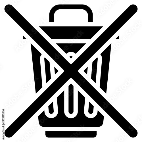 Littering Prohibition  Icon Element For Design
